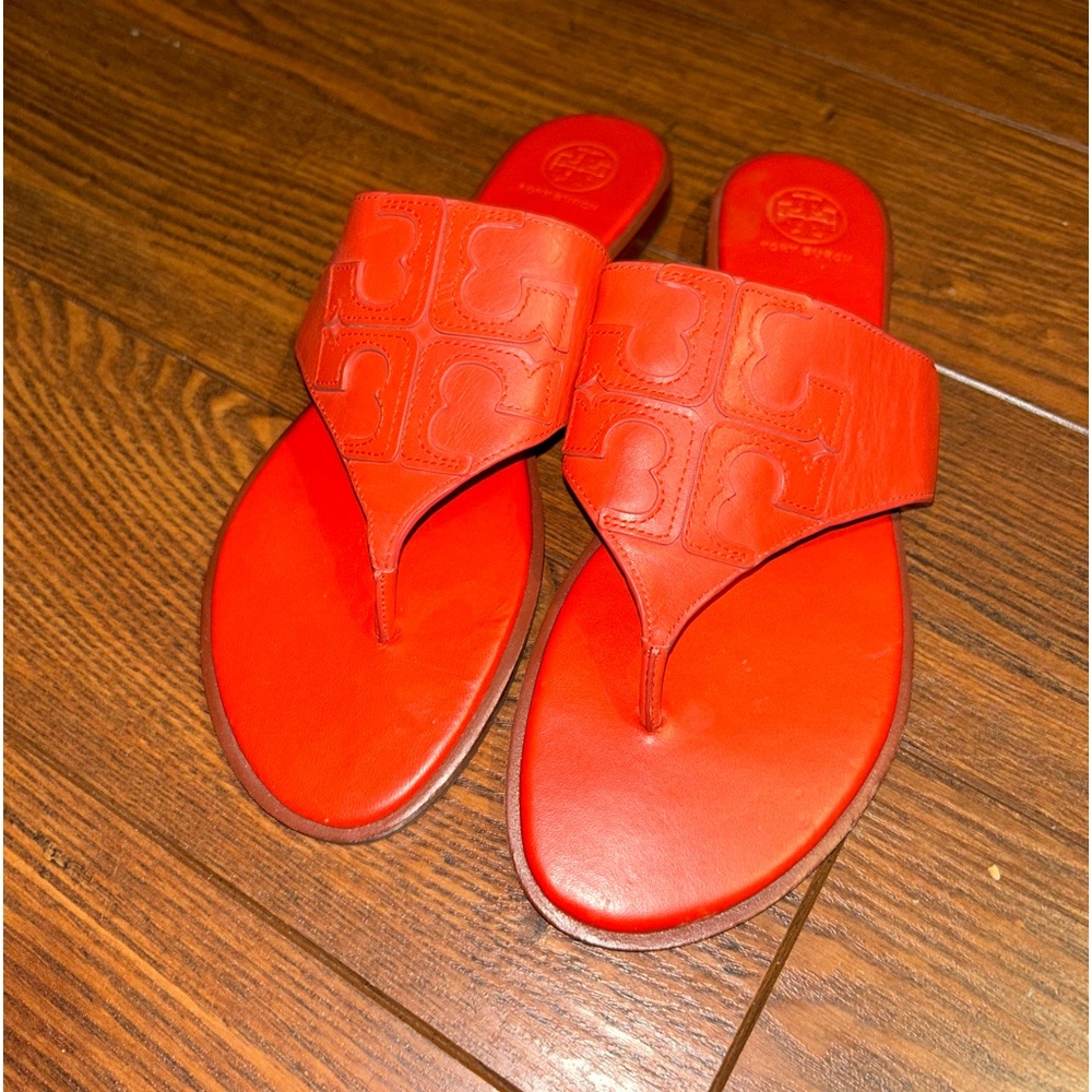 Red Tory Burch Sandals